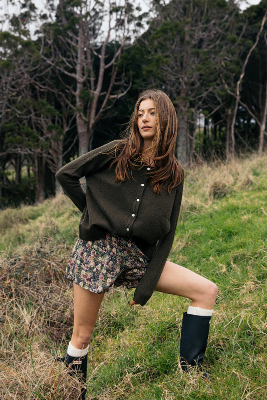 Remain Tali Cardigan Olive