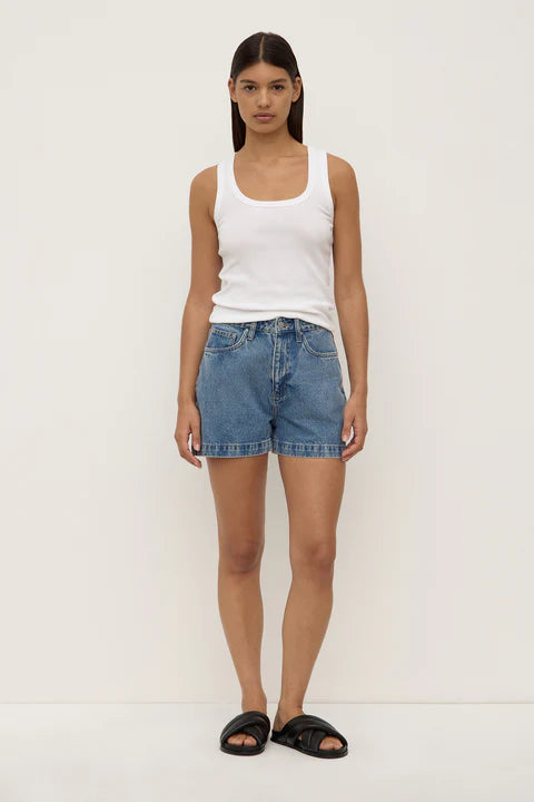 Assembly Boxy Short Dark Stone