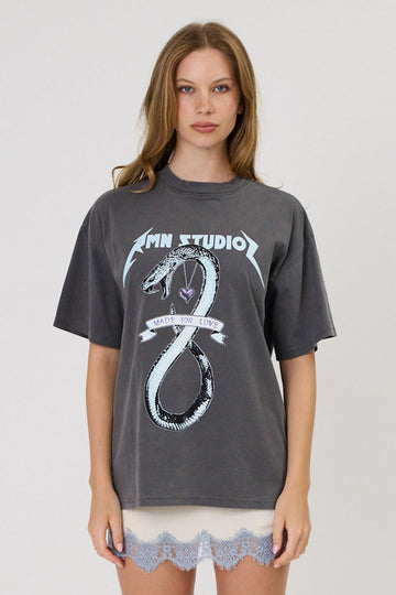 RMN Viper Tee Washed Black