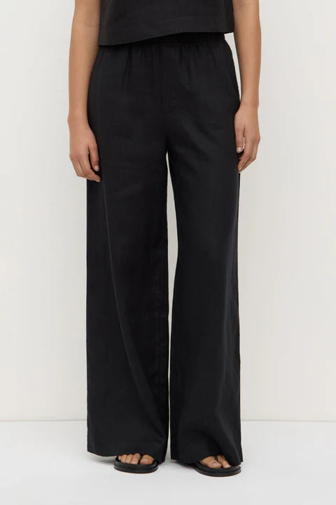 Assembly Linen Pant Black