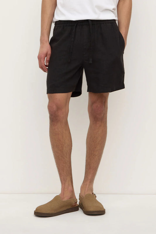 Assembly Label Tide Linen Short Black