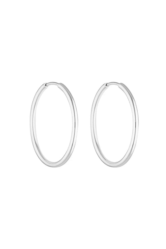 Porter Jewellery 90's Hoops Silver 30mm