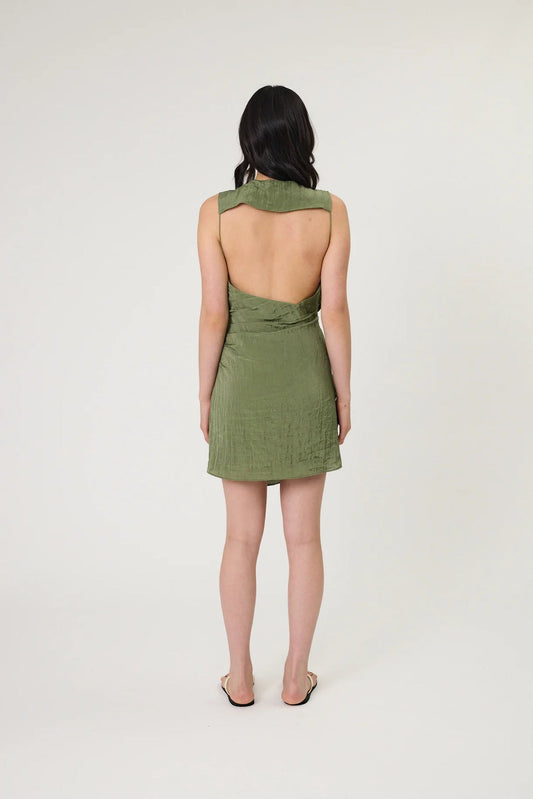 Remain Rylan Mini Dress Seaweed
