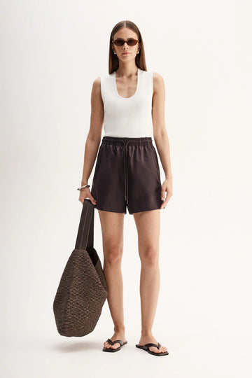 Elka Collective Austin Short Chocolate