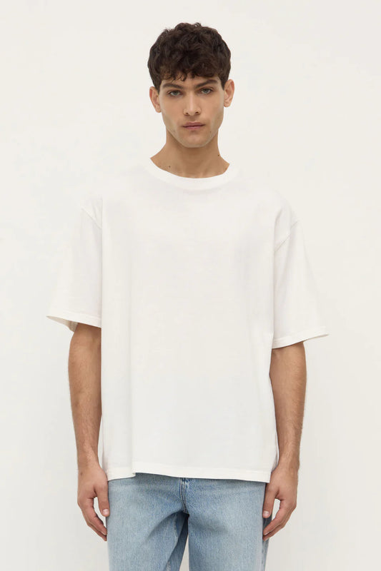 Assembly Label Knox Organic Oversized Tee White