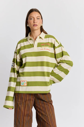 Maku Gone Fishing Rugby Polo