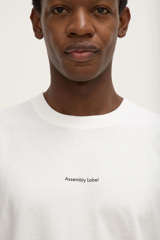 Assembly Label Mens Atelier Logo Tee Antique White