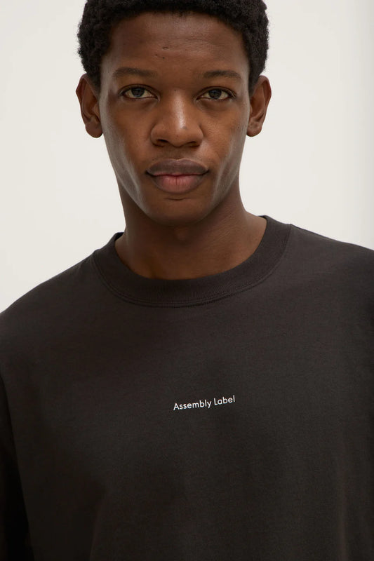 Assembly Label Mens Atelier Logo Tee Washed Black
