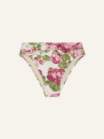 Peony Mid High Cut Pant Plum Rose