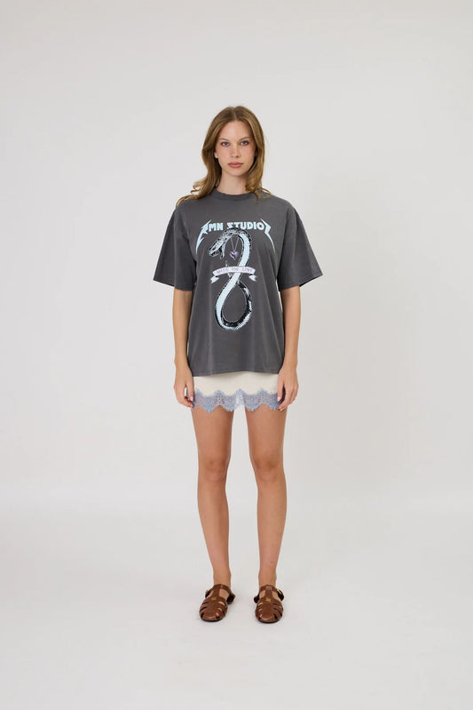 RMN Viper Tee Washed Black