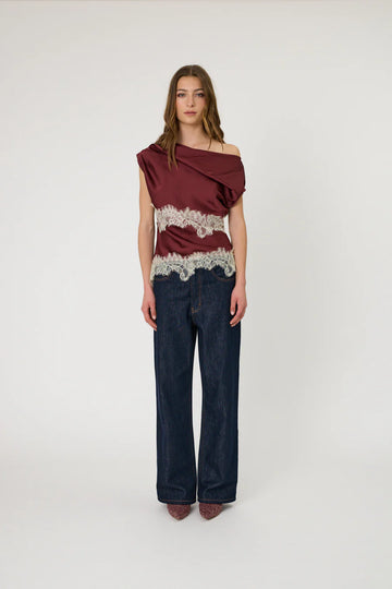 Remain Lara Top Pomegranate