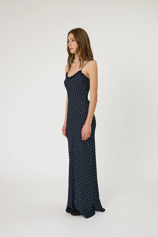 Remain Sienna Maxi Dress Indigo Spot