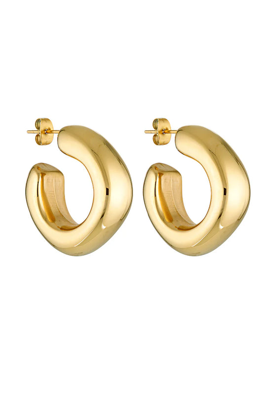 Porter Dina Hoops Gold