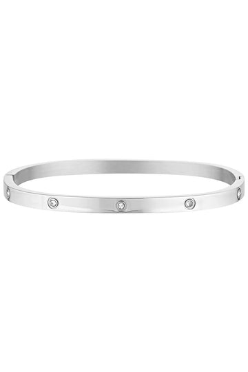 Porter Dylan Bangle Silver/Clear