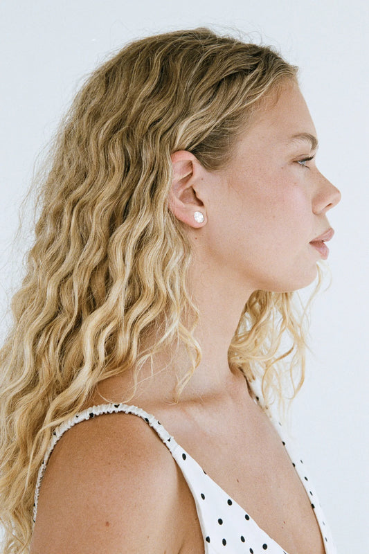 Porter Oval Studs 2ct Silver