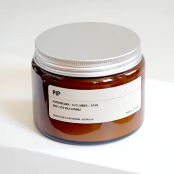500g Amber Jar Soy Candle - PIP