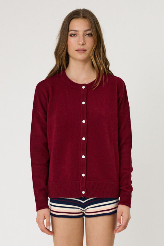 RMN Tali Cardigan Pomegranate