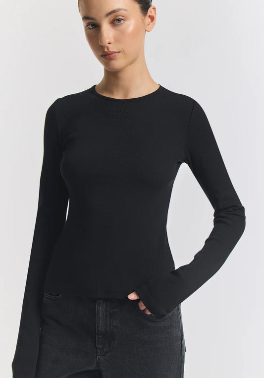 Viktoria & Woods Rib Long Sleeve Black